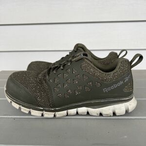 Reebok Women's Size 5.5W Wide Green Work Sublite Cushion Shoes RB051